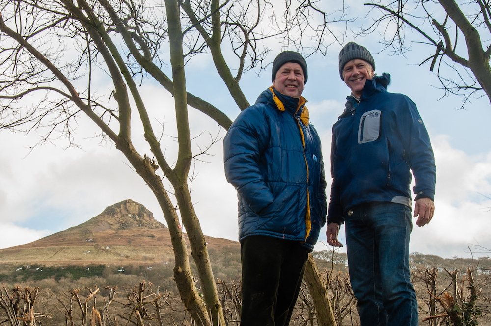 The authors on Roseberry Topping